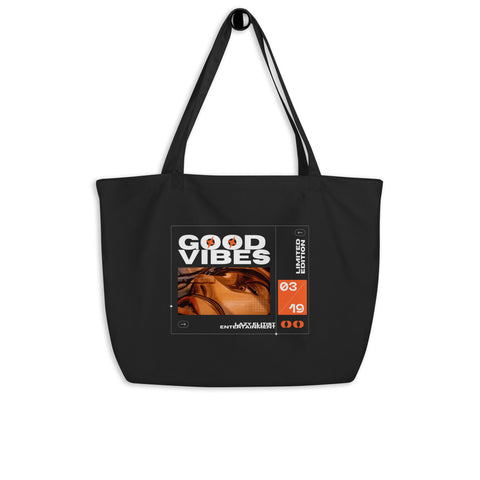 Large Good Vibes tote bag