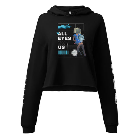 Eyes On Us Crop Hoodie